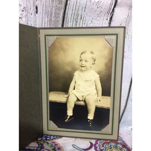 Antique Baby Photo Warren Laue Little Baby Boy Photo - Picture 2 of 9
